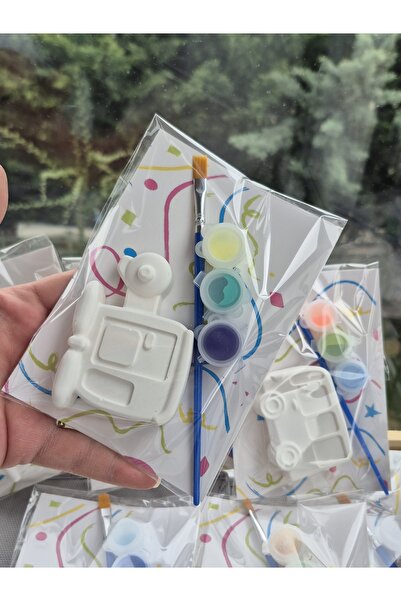 7nisan Helikoptr Taş Boyama Seti, Kendin Yap,Dıy,Doğum Günü -10 Adet