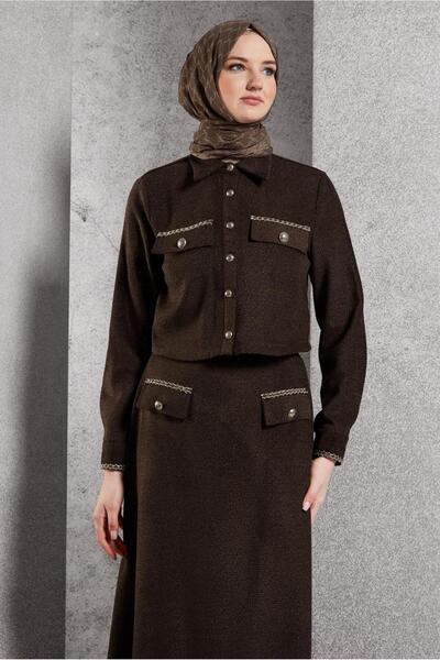 Alvina Buttoned Skirt Suit 45124