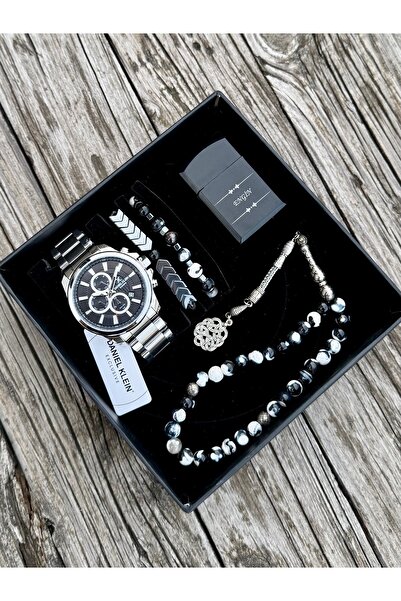 Daniel Klein Orijinal Exclusıve Fonksiyonlu Kol Saati Doğal Taş Tespih Ve Bil...