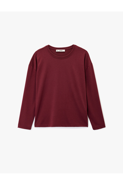 Koton Long Sleeve Crew Neck Striped T-Shirt