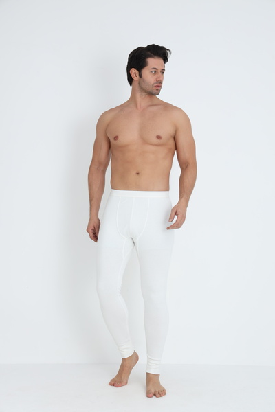 Cotpark Men's Thermal Tights - Ecru 9029