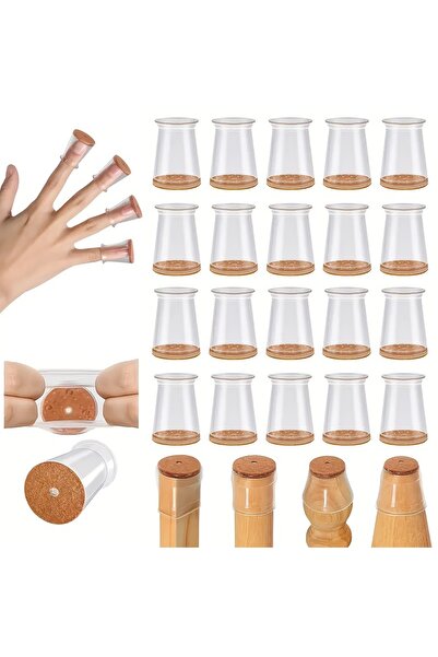 Choice 24 قطعة مقاس M (مناسبة من 23 إلى 32 مم) 16/24 قطعة من واقيات أرجل الكر...