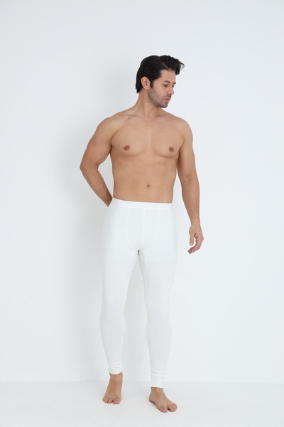 Cotpark Men's Thermal Tights - Ecru 9029