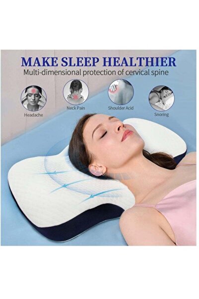 fulina Memory Foam Bed Pillow, Orthopedic Pillow for Side Sleeping Shoulder and Neck Pain Relief