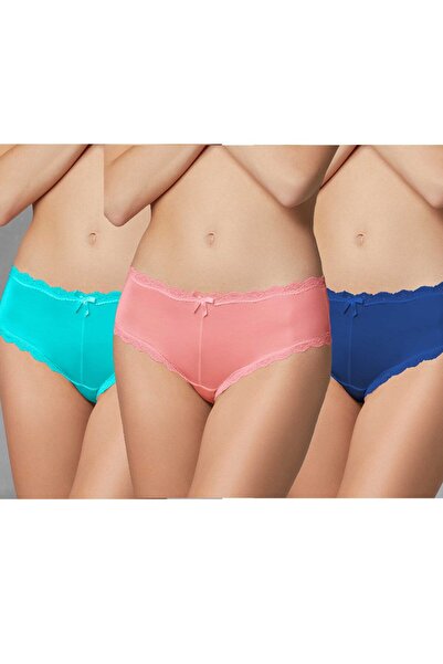 Doreanse Жіночі поліамідні трусики з трьома бантиками 7157