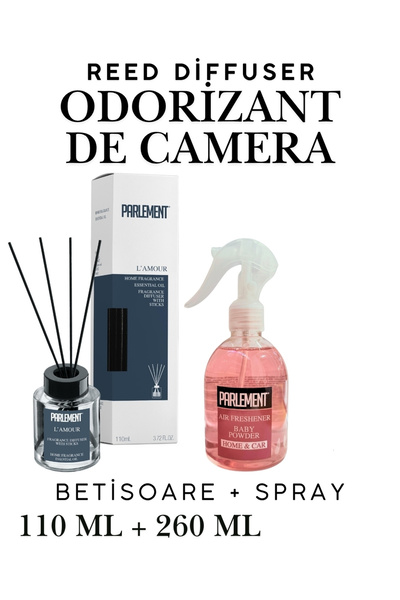 Parlement Set odorizant și dezodorizant pentru cameră din bambus - L'amour