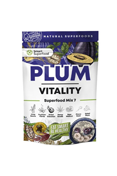 Smart SuperFood Superalimente Mix-Plum Vitality( Prune uscate,nuci,canepa,psyllium, chia,cocos,maca,)