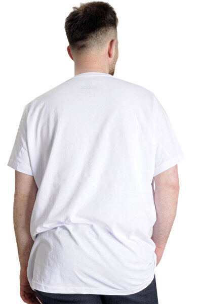 ModeXL Чоловіча футболка - Модель XL, великий розмір, вінтажна 23144, біла