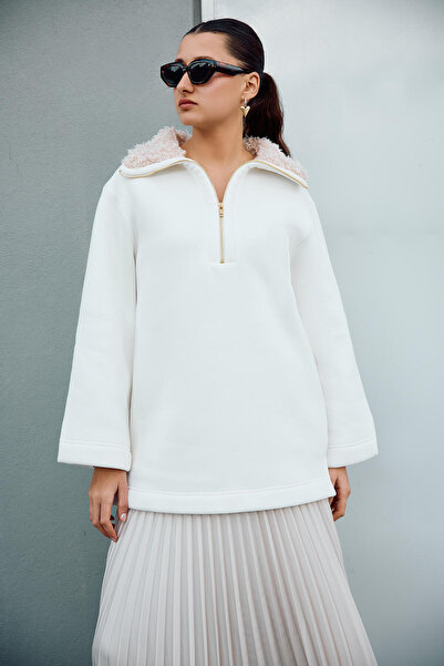 Touché Privé COLLAR PURPLE SWEATSHIRT