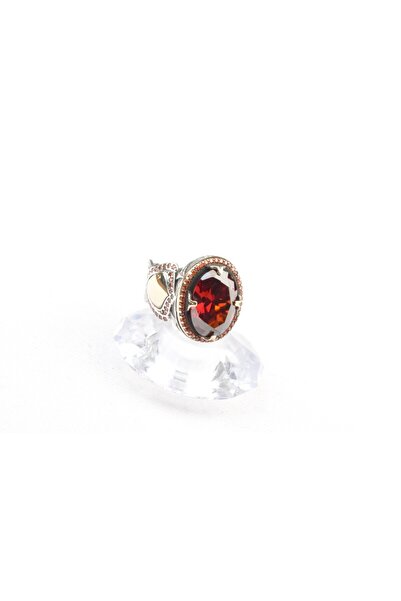 Burhan Sağlam Yakut Taşı Gümüş Yüzük 18Gram