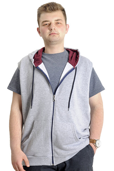 ModeXL Mode Xl Men's Large Size Vest Kangaroo Pocket Zippered 23620 Grimelange