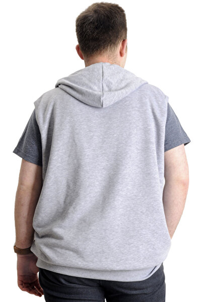 ModeXL Mode Xl Men's Large Size Vest Kangaroo Pocket Zippered 23620 Grimelange