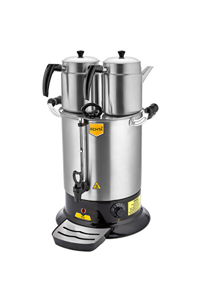 Remta Platin Model Çift Demlikli Çay Makinesi 17 Lt (demlikler Dahil)