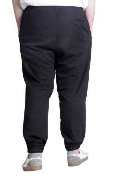 ModeXL Waffle 23501 Model XL Black Sweatpants - Elastic Leg