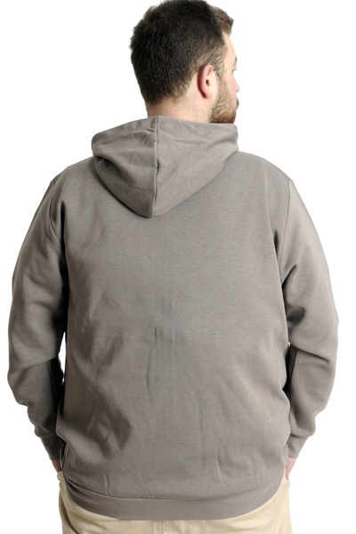 ModeXL Mode Xl Ανδρική ζακέτα με κουκούλα με φερμουάρ Steel Interlock 21600 Milky Brown