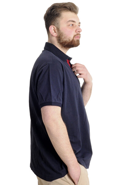 ModeXL Mode Xl Великий розмір Чоловіча футболка Polo Ocean Journey 23319 Синій