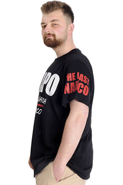 ModeXL Ανδρικό μπλουζάκι Mode Xl Μεγάλο Μέγεθος El Chapo 23154 Μαύρο