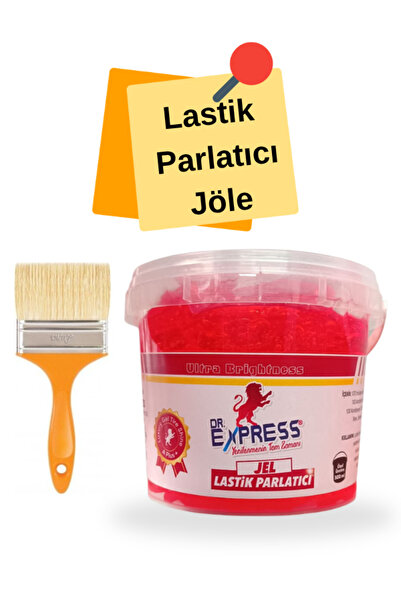 Drexpress Premium Lastik Parlatıcı Jöle 500 ml Parlak Görünüm Uzun Süre Etkili Yeniler Jel Parlatıcı Fırçalı