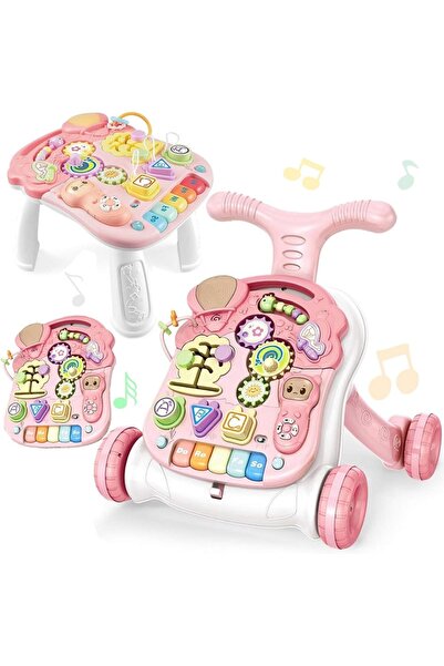 Smart Vibe Multifunctional 2in1 Activity Walker 'Musical Walker', Pink