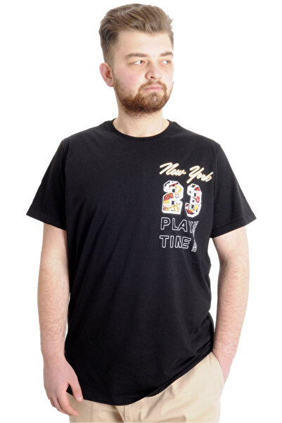 ModeXL Mode Xl Large Size Men's T-shirt New York 23113 Black
