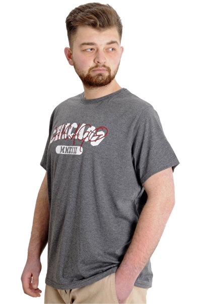 ModeXL Mode Xl Large Size Men's T-shirt Chicago 23105 Antramelange