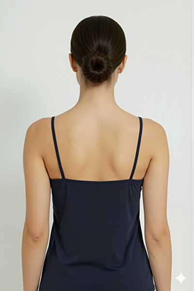 HNX Γυναικείο εσώρουχο βαμβακερό γιακά με δαντέλα με λεπτό λουράκι