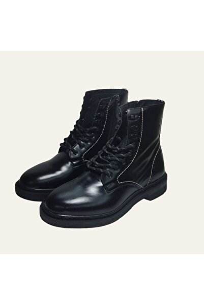 Shop Arc İspanyol Deri Fermuarlı Bağcıklı Su Geçirmez Çift Kat Üst Kalite Bot...
