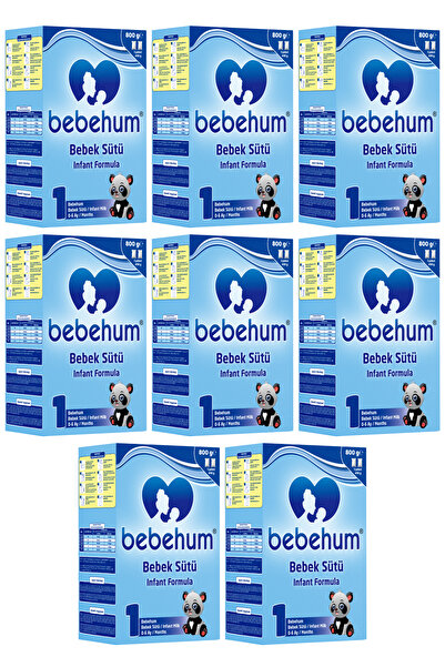 bebehum 1 Numara Bebek Sütü 0-6 Ay 800 gr x 8 Adet