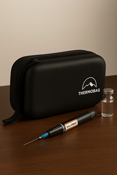 KURCH Insülin Taşıma Çantası 18 Saat Soğuk Zincir Korumalı Thermobag Termal Ç...