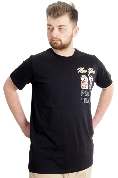 ModeXL Mode Xl Large Size Men's T-shirt New York 23113 Black
