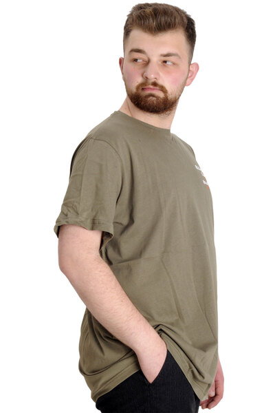 ModeXL Mode Xl Великий розмір Чоловіча футболка Culture 23146 Хакі