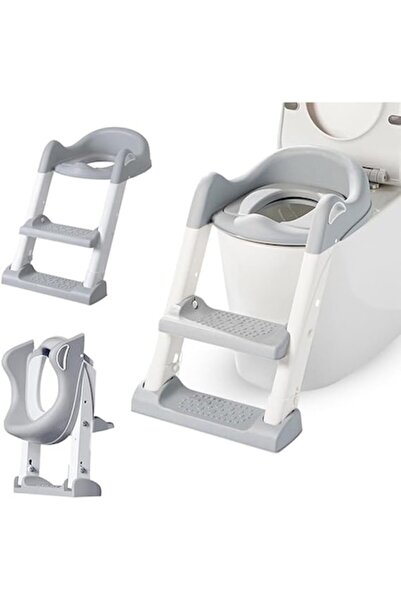 Smart Vibe Multifunctional Toilet Reducer for Children KiddoMAX® Baby Gray