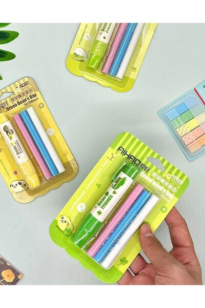 yenibagshop Σετ Γόμας με Πράσινο Στυλό της Gem Shop