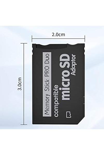Genel Markalar Memory Stick Pro Duo to Micro SD Kart Adaptör – PSP 1000/2000/3000 Uyumlu – Dönüştürücü Adaptör