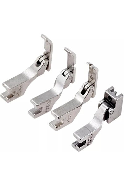 Genel Markalar Dikiş Makinesi Fermuar Ayak Seti, 4 Parça, Sanayi Tipi