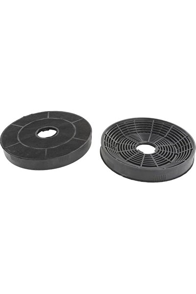 CET PRIME Filtre Bosch Davlumbaz Çap 15,5 cm Karbon Filtre Seti - 2 Adet (Kar...