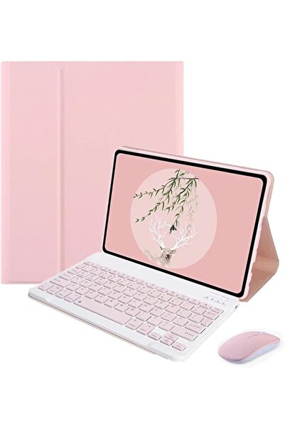Genel Markalar Redmi Pad SE 11'' ile uyumlu Bluetooth Klavye ve Mouse + Stand...