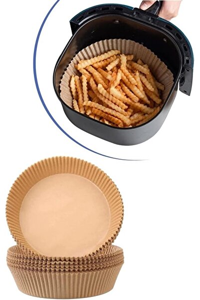 Genel Markalar Adet Air Fryer Pişirme Kağıdı Tek Kullanımlık Yağ Geçirmez Yapışmaz Yuvarlak Tabak Model