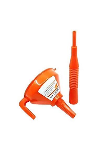 SoyluhanStore Catalytic Converter Funnel with Plastic Steel Strainer Funnel with Spiral Tube Strainer 1.2 Liters