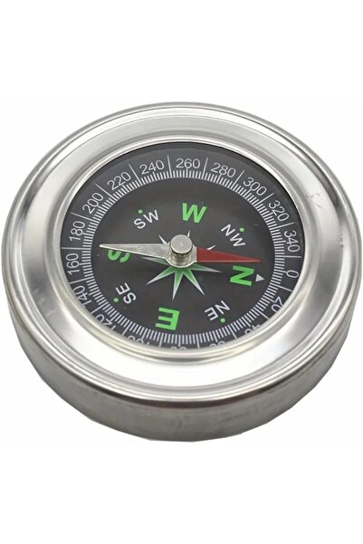 salesalbutik بوصلة محمولة احترافية مقاس 60 مم مع هيكل – هيكل فولاذي متين، بوص...