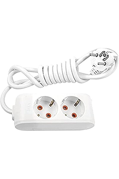 Generic Brand Multi-Let Double Socket Grounded Wired Child Proof 3 Mt