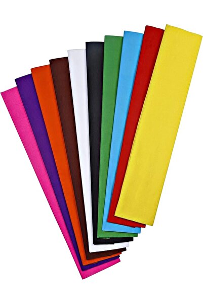 Genel Markalar Color Nc-338 Krapon Kağıdı 10Lu Karışık Renkli Set