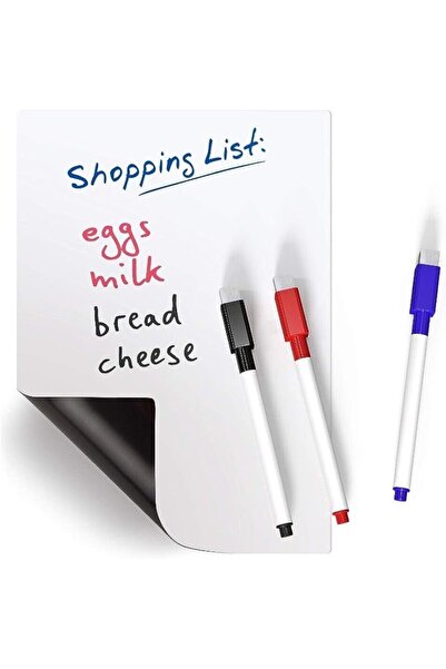 CET PRIME Magnet Magnetli Kalemli Buzdolabı Notluk 25X35 Cm - Magnet Planlayı...