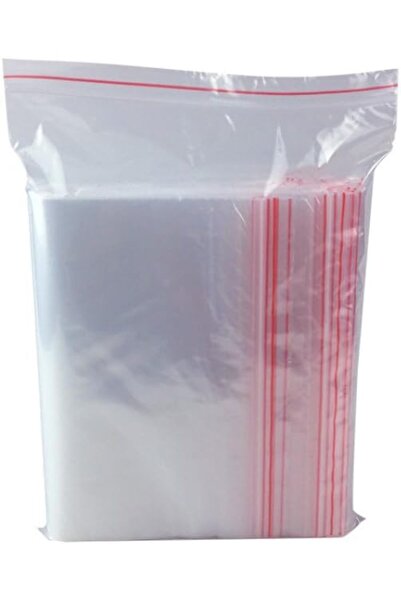 salesalbutik حقيبة بلاستيكية شفافة بقفل لجميع الأحجام 100 قطعة (13×16 سم)