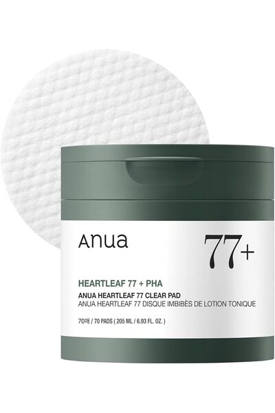 Genel Markalar Heartleaf 77 Şeffaf Ped 70 Sayfa, PHA Ölü Cilt Bakımı Düşük pH...