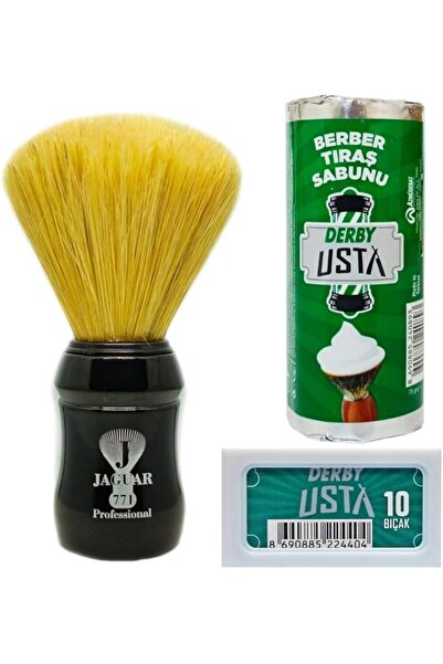 Genel Markalar 771-S Klasik Tıraş Fırçası, Derby Usta Tıraş Sabunu, 10'lu Jil...