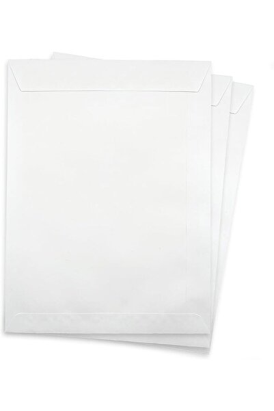 Genel Markalar Zarf A4 boyutunda Beyaz Torba Zarf 24x32 cm - 50 Adet