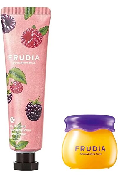 yenibagshop Raspberry Wine Hand Cream and Intense Moisturizing Lip Balm with ...