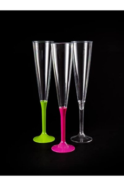 yenibagshop Horse Crystal Champagne Glass Set of 10 - Pink