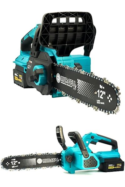 Genel Markalar GERMANY STYLE Çift Akülü Testere 58VFX 8000 mAH Kömürsüz Motorlu Otomatik Yağlamalı Şarjlı Testere